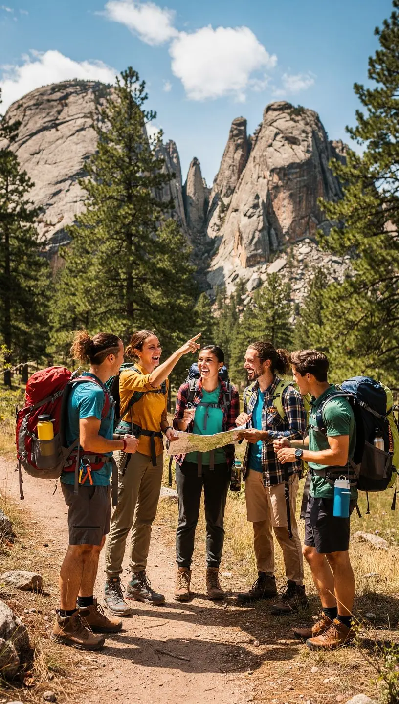 Группа людей участвует в программе по наблюдению за птицами.