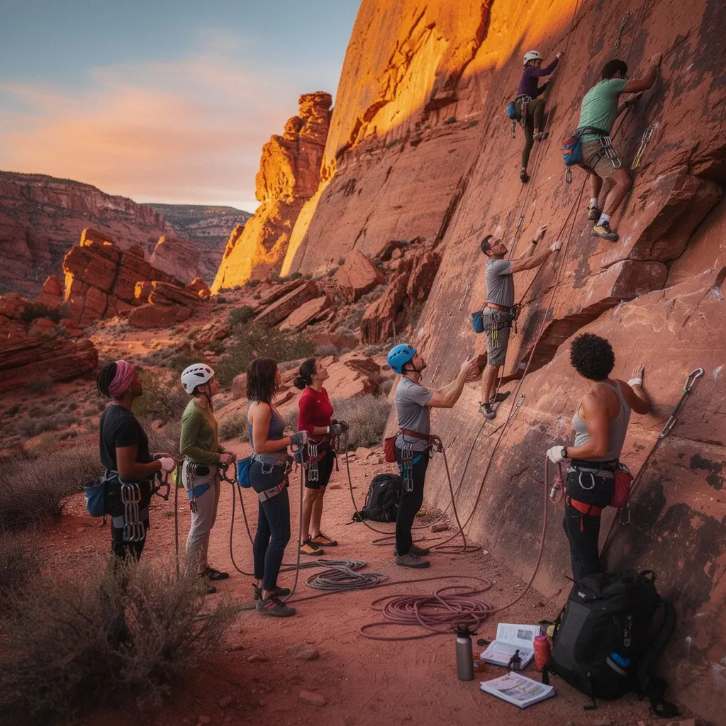 Пейзаж национального парка с высокими горами и зелеными лесами, идеально подходящий для кемпинга.